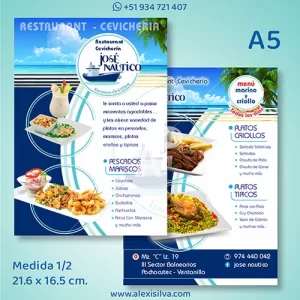 Flyer para cevicheria