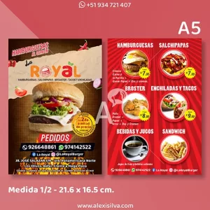 Flyers para comida rapida
