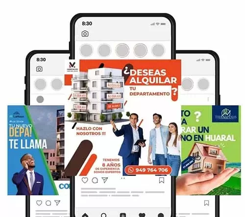 Post en Mockup de Inmobiliaria